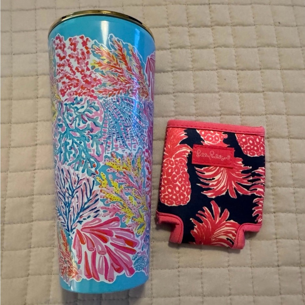 Lilly Pulitzer Tumbler & Koozie